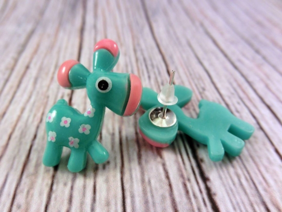 Preview: Pferd Esel Ohrstecker Monster horse ghost